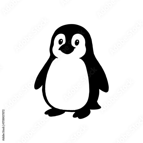Cute Cartoon Penguin Icon