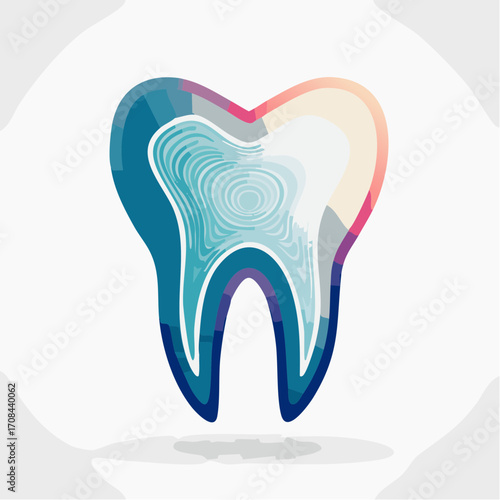 Colorful Dental Illustration for Health Awareness
