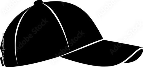 baseball cap with curved brim provides sun protection