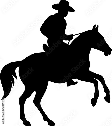 cowboy riding horse silhouette, rodeo cowboy on bucking bronco silhouette, cowboy roping on horseback silhouette, cowboy on horse silhouette, western cowboy riding horse silhouette