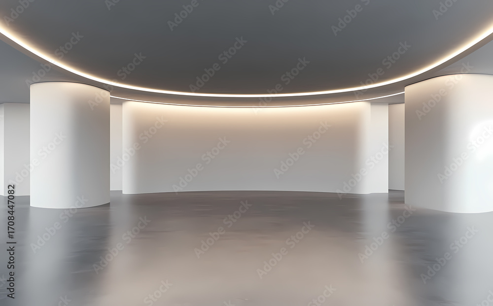 Obraz premium Modern Empty Contemporary Office Interior