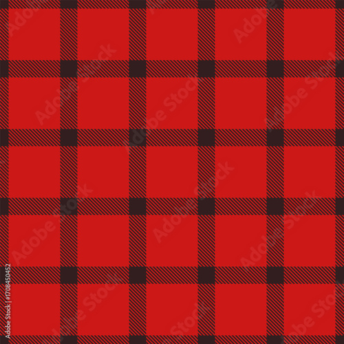 Merry textile pattern background, layout seamless fabric tartan. Image vector plaid texture check in dark and red colors.