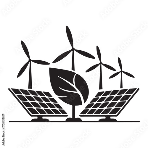 Clean energy vector illustration