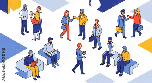 group of people in a circle