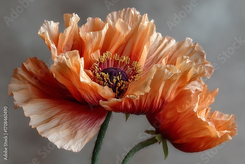 Wallpaper Mural Soft and delicate pink poppy macro image high resolution picture Torontodigital.ca