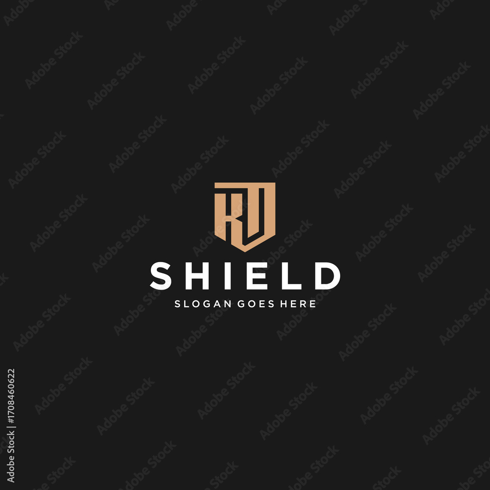 Obraz premium KD Shield Logo Design Inspiration 