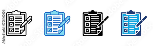 Task icon Multi Style Vector Illustration