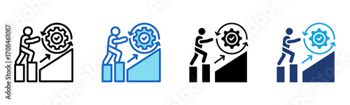 Challenge icon Multi Style Vector Illustration