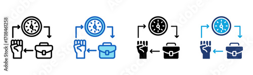 Autonomy icon Multi Style Vector Illustration
