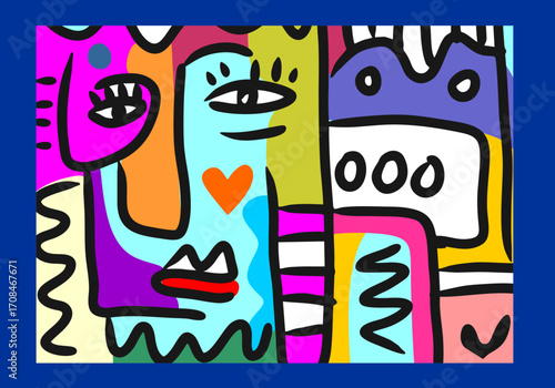 vector Illustration abstract eyes art