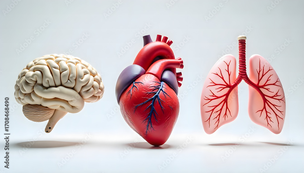 Naklejka premium anatomy of the human heart