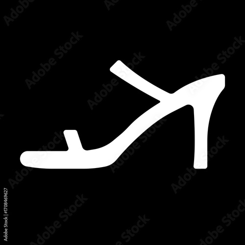 Ladies shoes icon.women's shoes footwear and elegant style and design trends.wedge heels sketch icon line art vector illustration.leather shoes heel icon black and white vector sign.