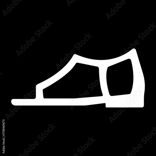Ladies shoes icon.women's shoes footwear and elegant style and design trends.wedge heels sketch icon line art vector illustration.leather shoes heel icon black and white vector sign.