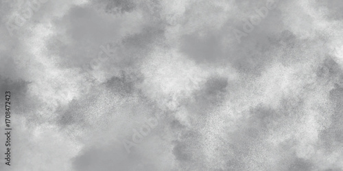 Abstract grey and white watercolor background. realistic fog or mist design element. smoke texture with stains. fog isolated on black background.
