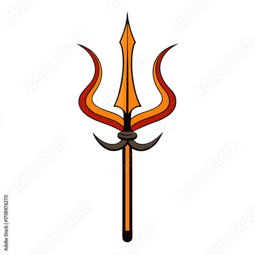 vector illustration of a burning fire