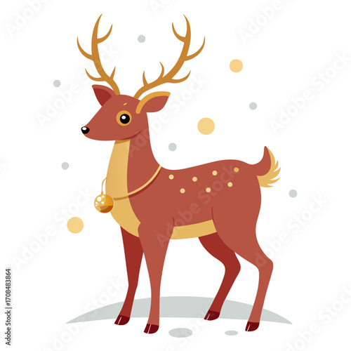 christmas deer vector