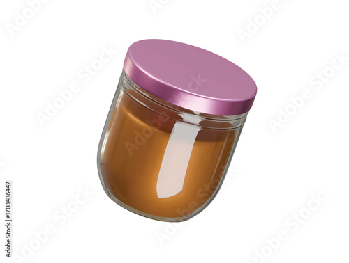 cereal syrup icon 3d illustration render