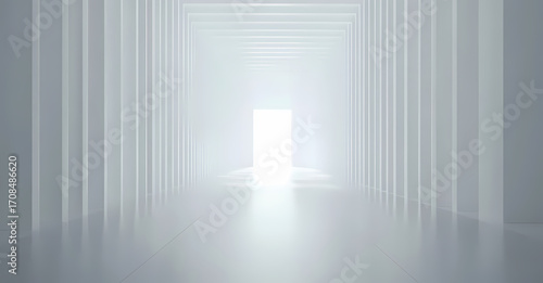White Corridor Leading to Light