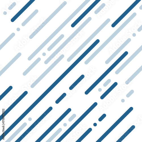 Abstract Blue Diagonal Lines Background. Modern Geometric Pattern