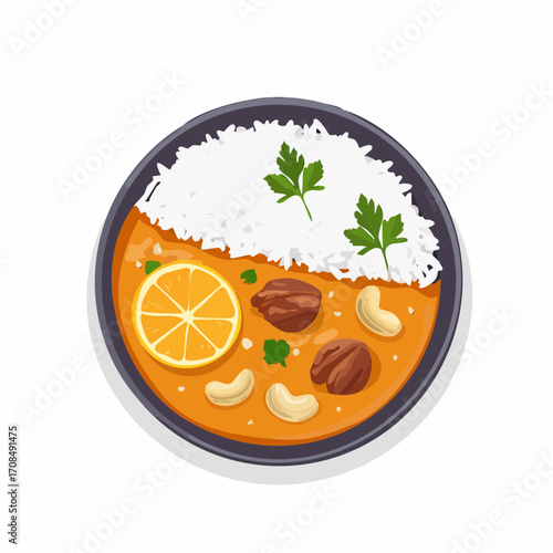 Thailändisches Massaman-Curry mit Rind