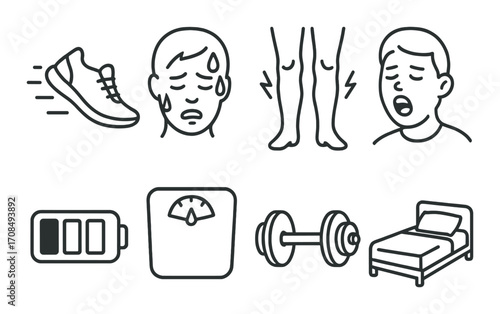 Exhaustion and recovery: signs of fatigue and rest