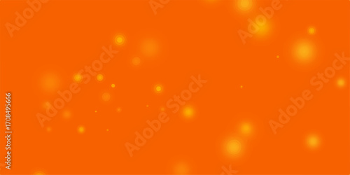 A vibrant abstract golden glow of particles and stars shines against a fiery red and orange background, creating a festive holiday bokeh design. illustration, backgrounds, vector, snow, star, color