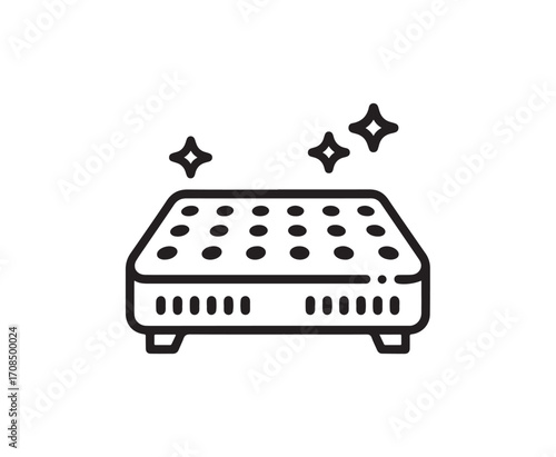 Clean Air Purifier Icon: Line Art Design for Ventilation, Air Filtration, and Cleanliness