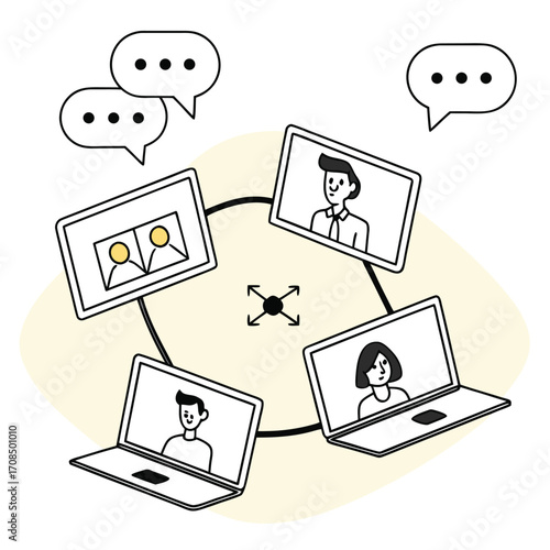Connecting remote teams globally for seamless collaboration and instant communication in a digital world