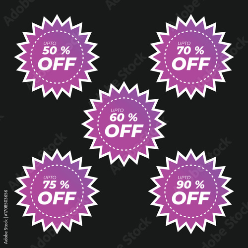 Up to 90% Off! Sale Discount Promotion Graphic Design