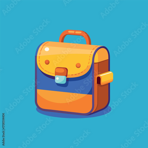 Cartoon classic school beg illustration art