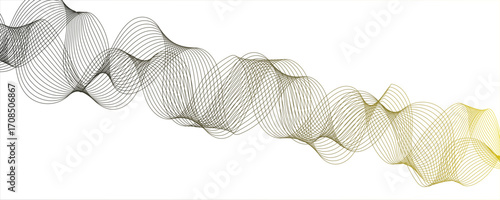 Creative abstract pink metalik wave texture or background. Curved smooth lines created by bend tool.Vector illustration. Twisted curve lines with Blend effect. Movements of triangles, geometric.