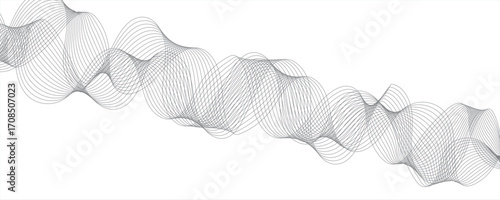 Abstract colorful wave line transparent background modern stream wave background and wave curve lines background. Business Illustration pattern of lines in transparent background. gray blend digital.