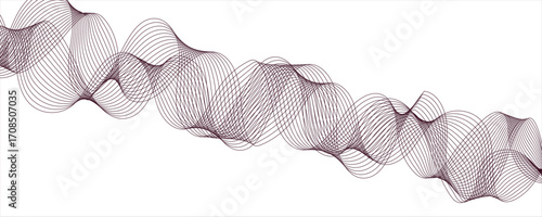 Abstract colorful wave line transparent background modern stream wave background and wave curve lines background. Business Illustration pattern of lines in transparent background. maroon blend.