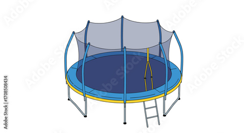 Enjoy outdoor fun with this safe and sturdy backyard trampoline for kids.