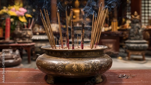 Tranquil Incense Ritual for Spiritual Growth and Inner Peace - Perfect for Wellness Blogs and Meditative Content