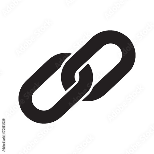 link silhouette vector illustration