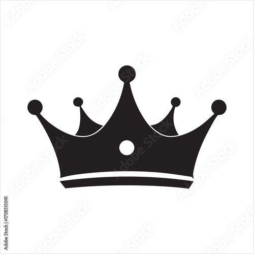 royal crown silhouette vector, crown clip art