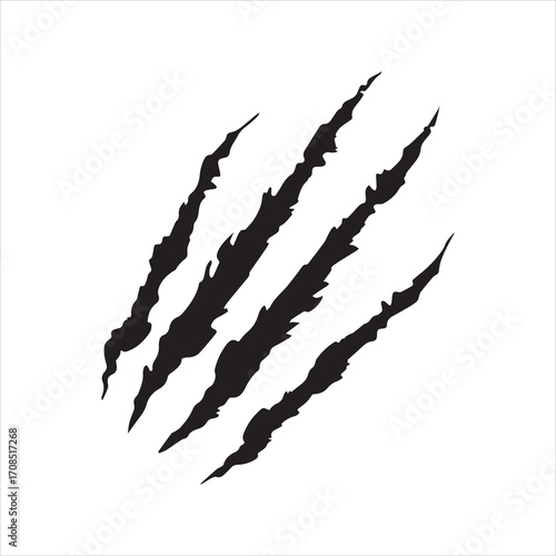 Animal Claw scratches mark silhouette vector, tiger scratches signs, cat scratches signs, dog scratches signs, bear scratches signs, lion scratches signs