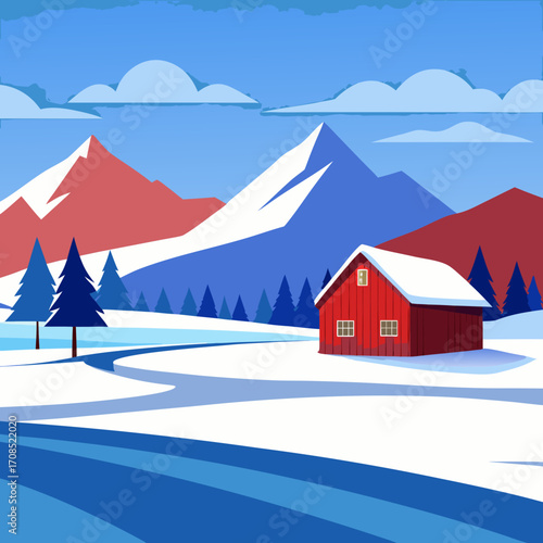house in the mountains