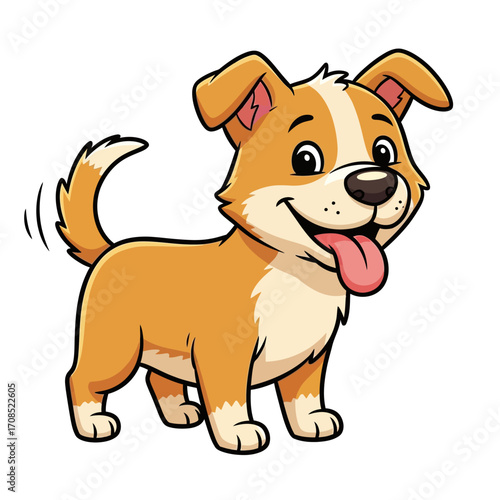Cute dog illustration