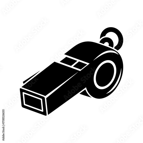 metal whistle vector illustration