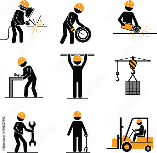 Industrial Pictograms For Safety
