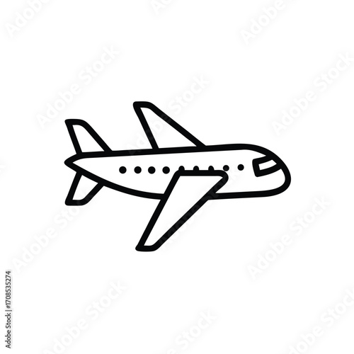 airplane isolated on white background