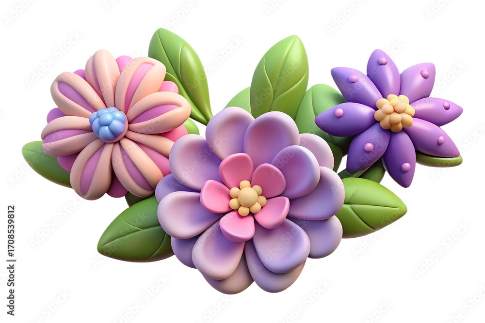 Obraz premium vector illustration of a pink flower