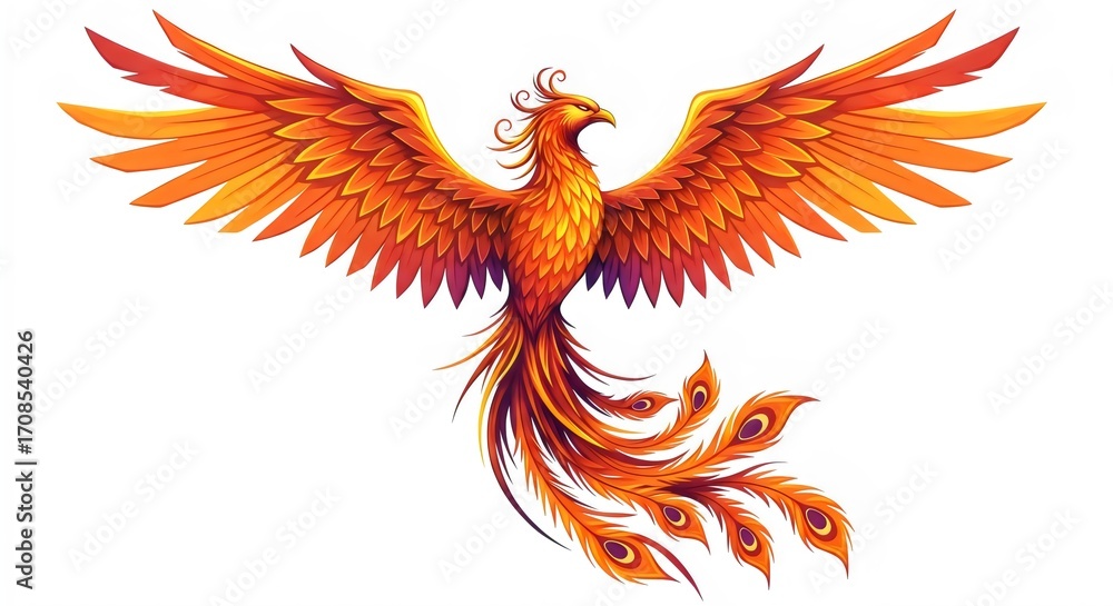 Obraz premium Fenghuang Phoenix Artwork Representing Harmony and Prosperity