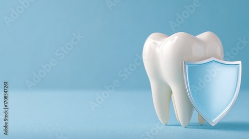 Healthy Tooth with Protective Shield