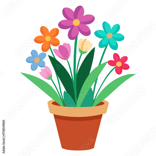 flowers in pot
