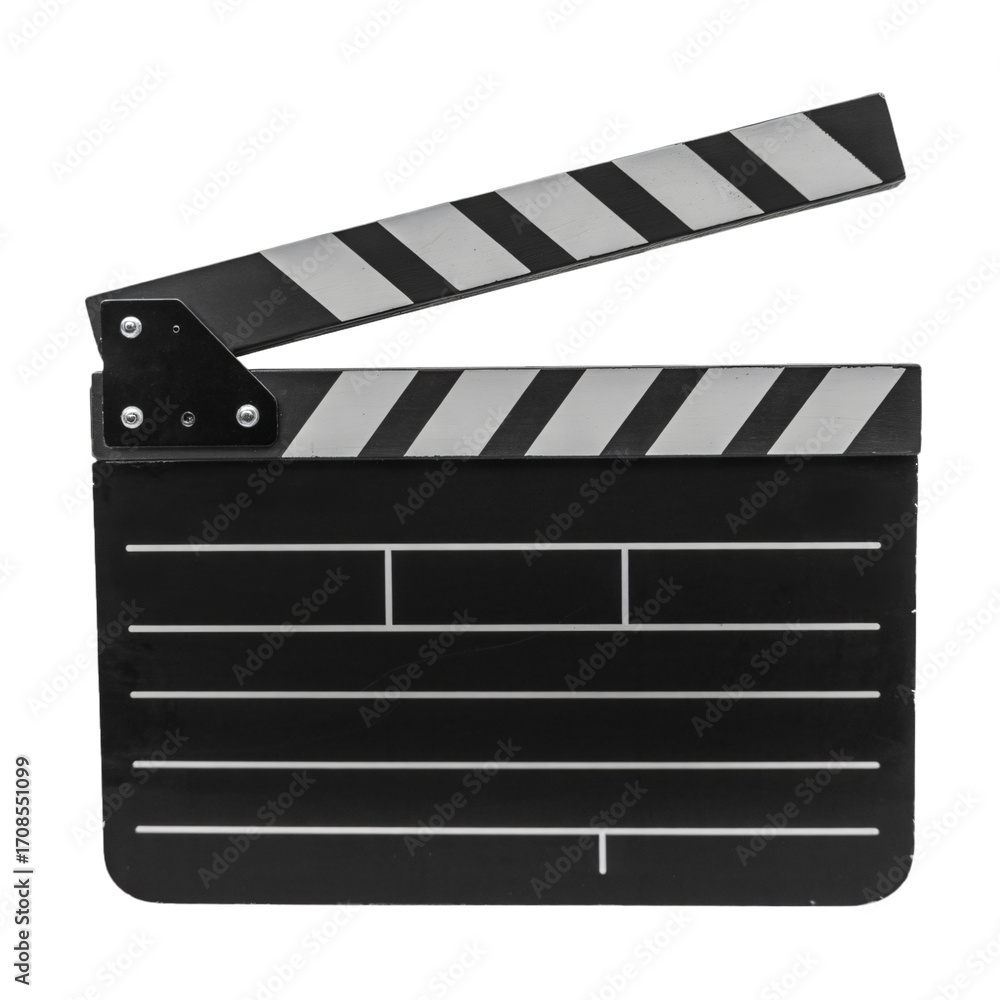Fototapeta premium Black and white movie clapperboard