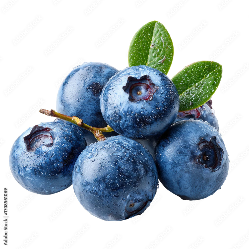 Obraz premium blueberries isolated on with white background(5)