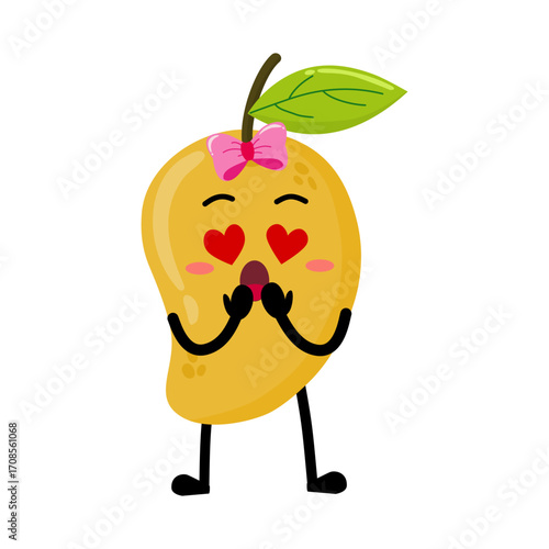 Cute Hand Drawn Crazy In Love Mango